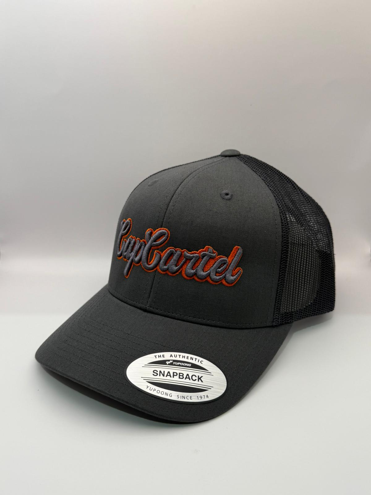 Cap Cartel Logo Cap - Grey/Mandarin